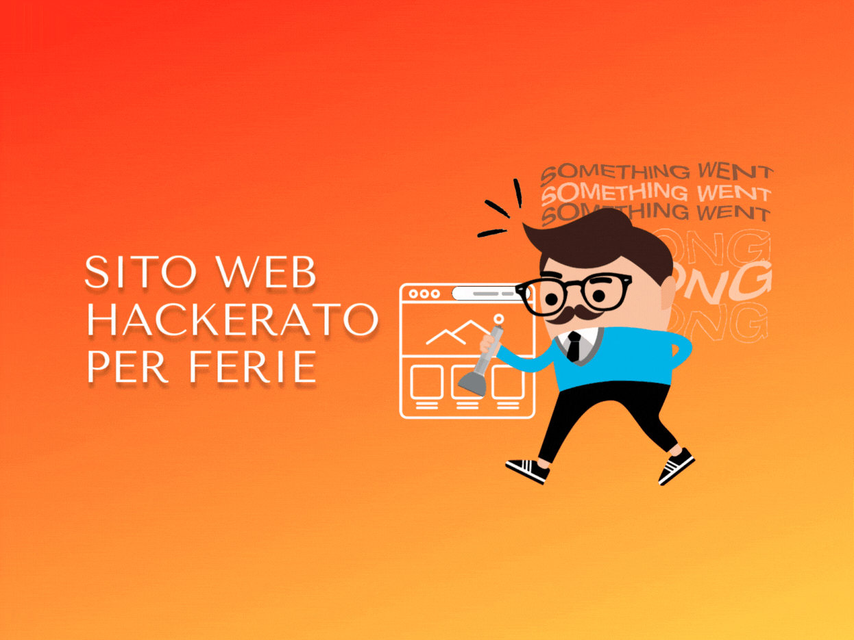Sito web hackerato per ferie