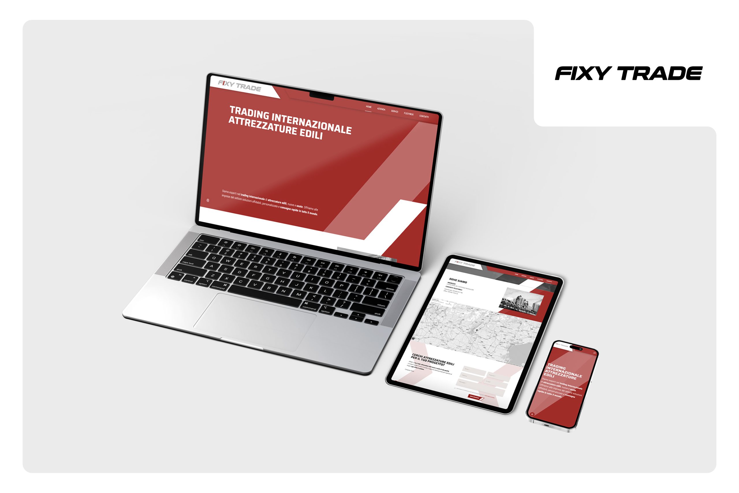 Copertina portfolio Fixy Trade: realizzazione sito web istituzionale conforme allo European Accessibility Act firmata Mr Keting.